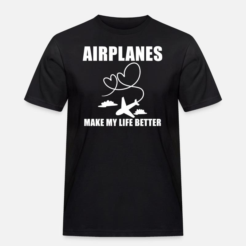 Airplane Pilot Saying Gift - Men's Workwear T-Shirt - black