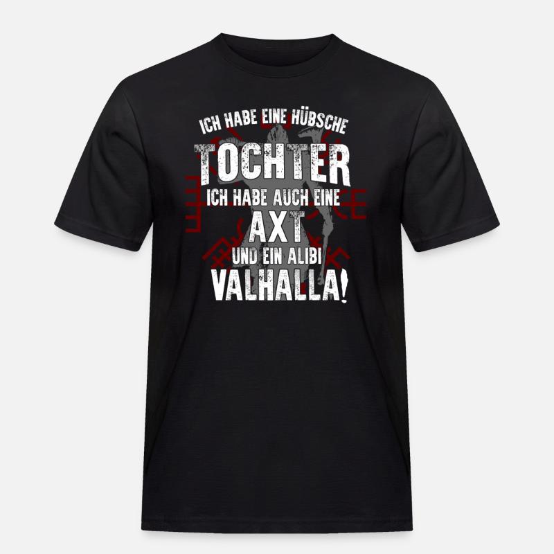 Wikinger - Männer Workwear T-Shirt - Schwarz