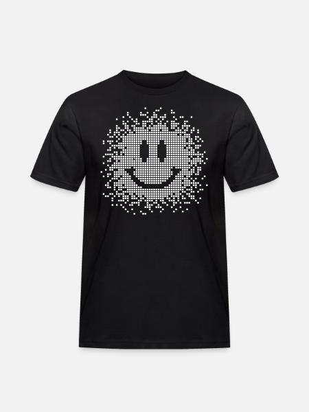 Smilie - Smiley - funny - Men's Workwear T-Shirt - black