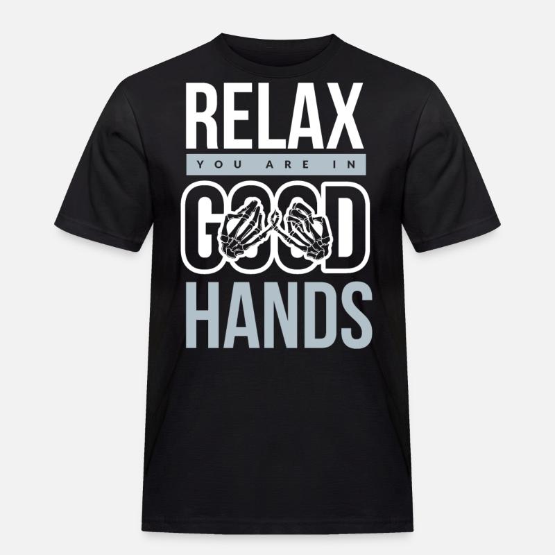 Physiotherapie - Männer Workwear T-Shirt - Schwarz