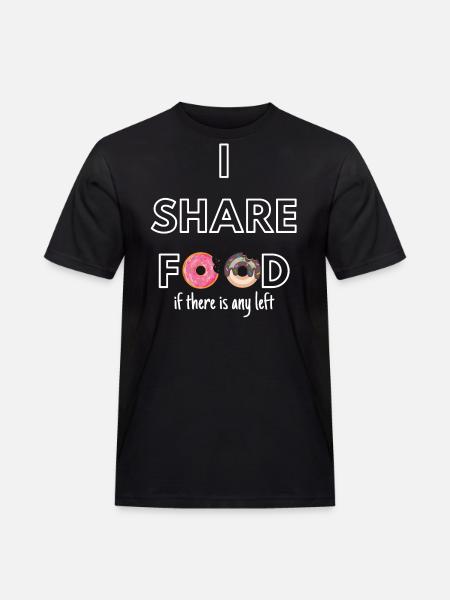 I SHARE FOOD - Men's Workwear T-Shirt - black