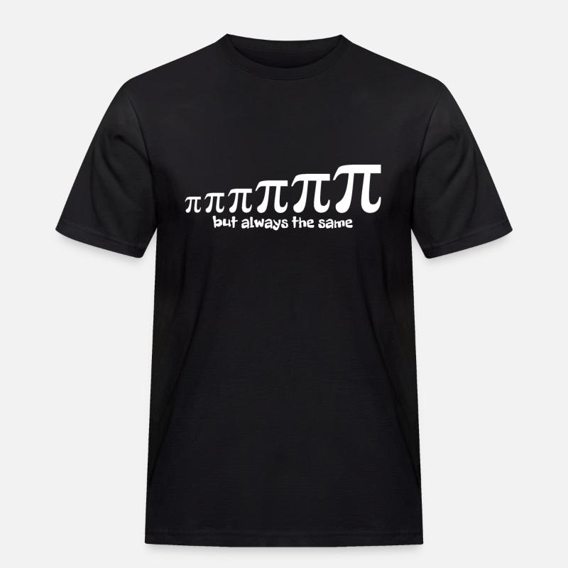 Evolution der Pi-Zahl - Männer Workwear T-Shirt - Schwarz