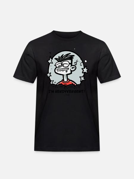 Jeg er nørdet, nørdet og sådan en nørd - Herre Workwear T-Shirt - sort