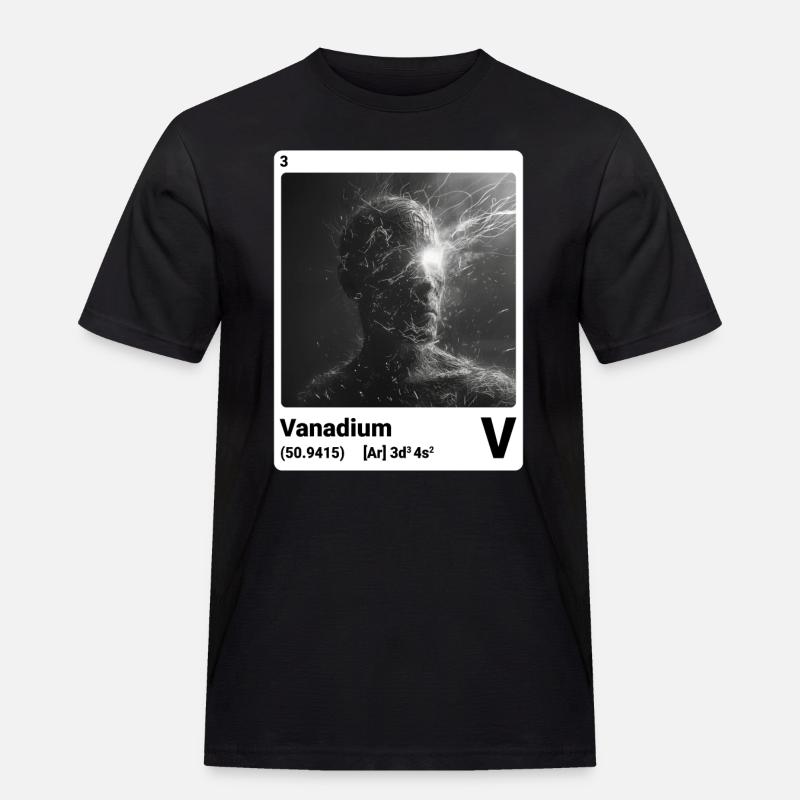 AI am Vanadium (wt) - Männer Workwear T-Shirt - Schwarz