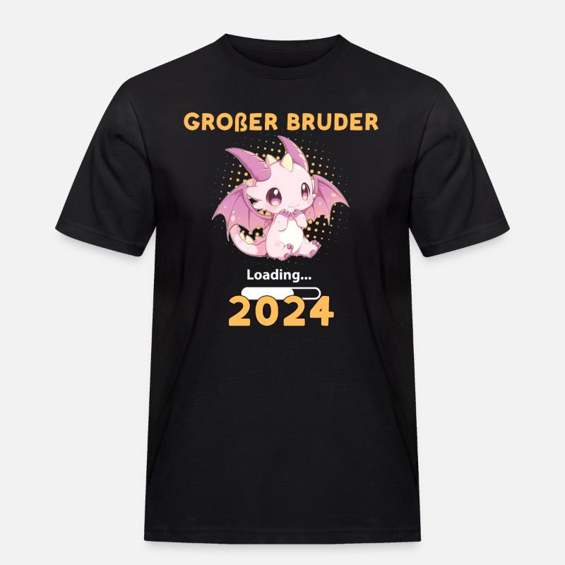 Großer Bruder 2024 Loading - Männer Workwear T-Shirt - Schwarz
