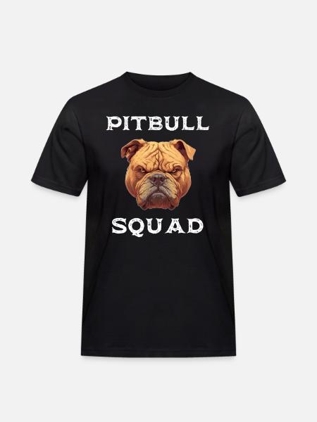 Pitbull Squad - Dog Design - Men's Workwear T-Shirt - black