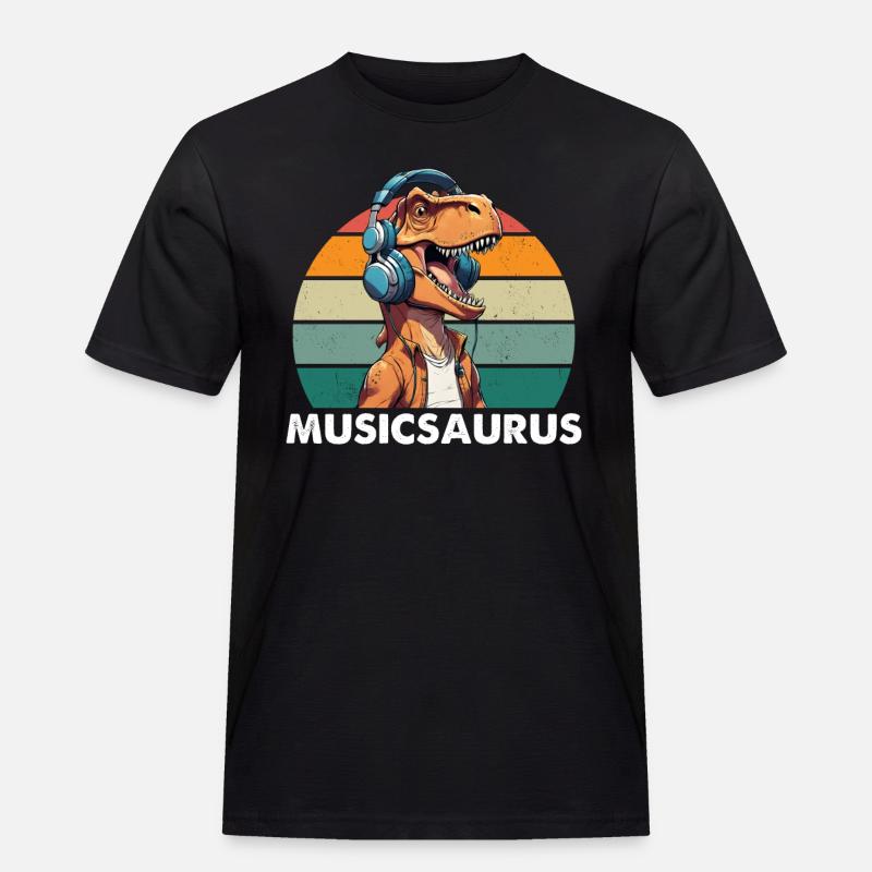 Musicsaurus - T-shirt Workwear homme - noir