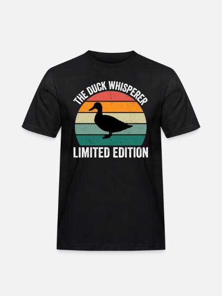 The Duck Whisperer - Men's Workwear T-Shirt - black