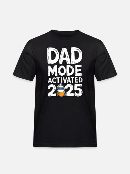 Dad Mode Activated 2025 - Men's Workwear T-Shirt - black