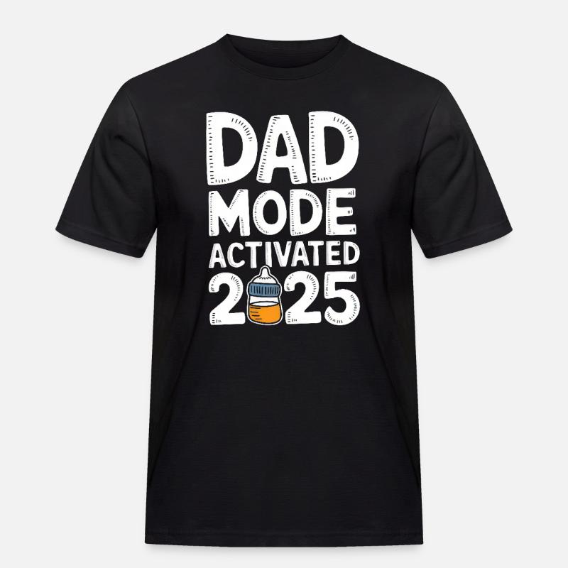 Mode papa activé 2025 - T-shirt Workwear homme - noir