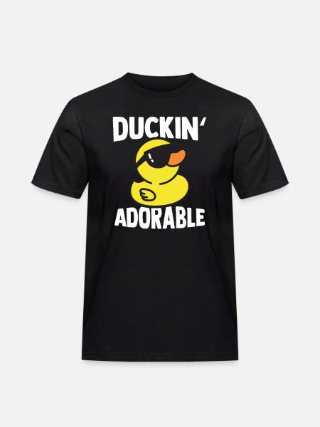 Duckin' Yndig Gul And Gummi And Gave - Herre Workwear T-Shirt - sort
