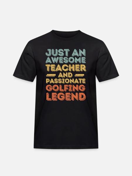 Professeur Golf rétro - T-shirt Workwear homme - noir