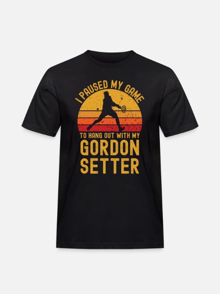 Tennis and Gordon-Setter - Men's Workwear T-Shirt - black