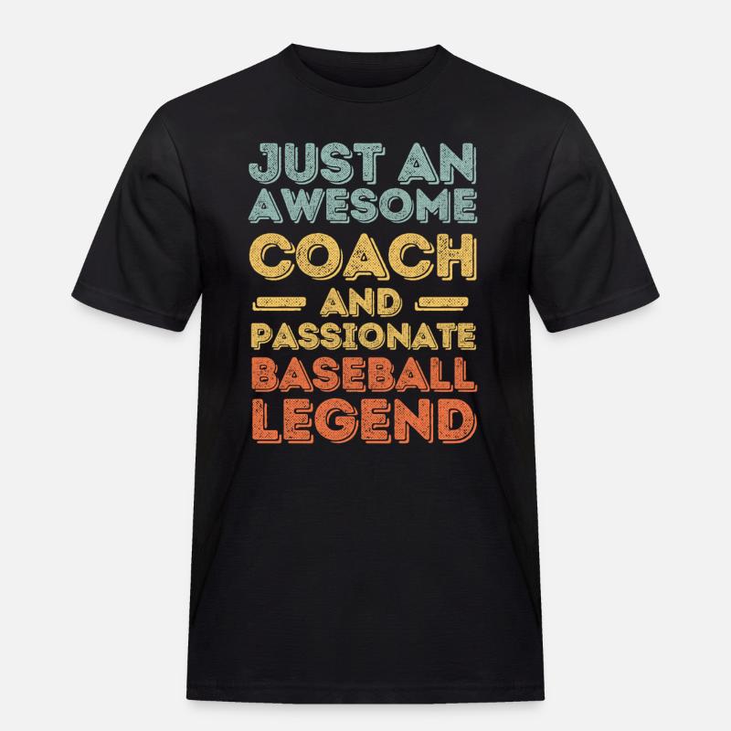 Trainer Baseball retro - Männer Workwear T-Shirt - Schwarz