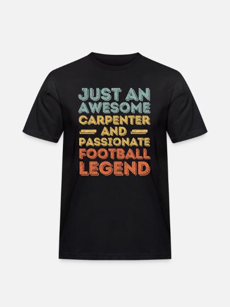 Zimmermann football rétro - T-shirt Workwear homme - noir