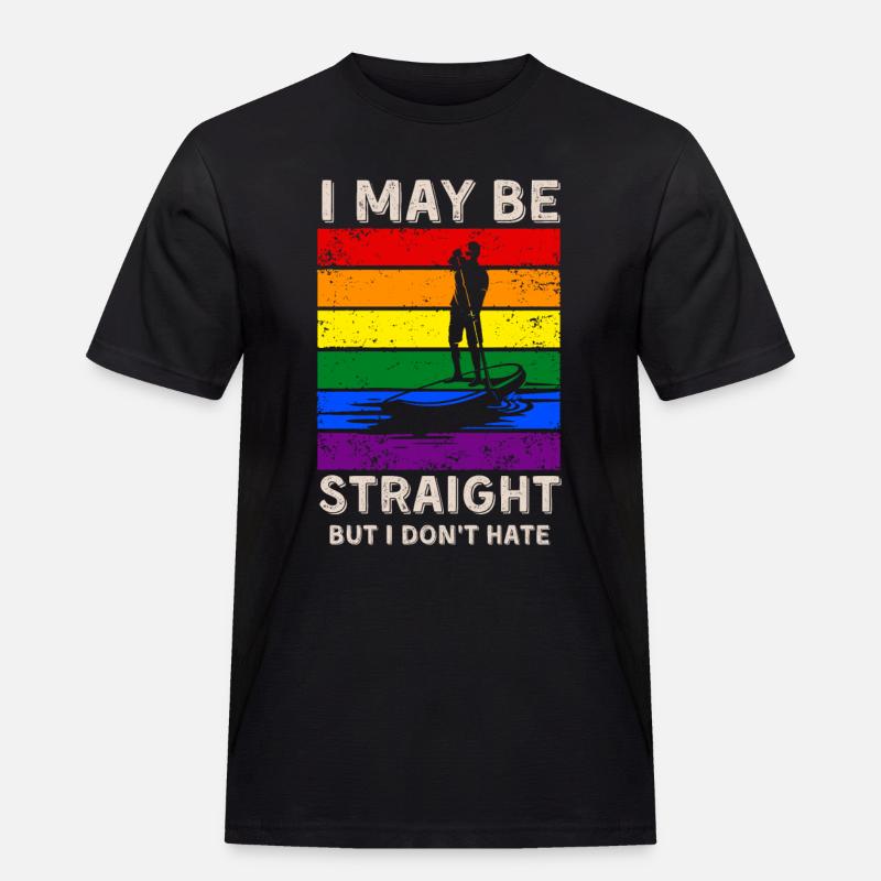 Paddleboard LGBT Rechte - Männer Workwear T-Shirt - Schwarz