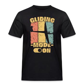 Gliding retro - Men's Workwear T-Shirt - black - Front - AI Model Male 178 light (178cm)