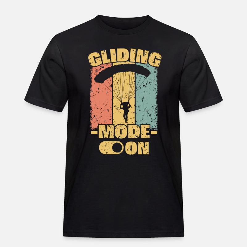 Fallschirm retro - Männer Workwear T-Shirt - Schwarz