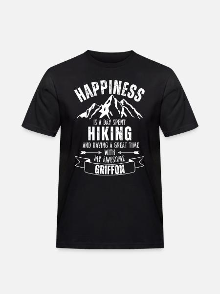 Hiking and Griffon lover - Men's Workwear T-Shirt - black