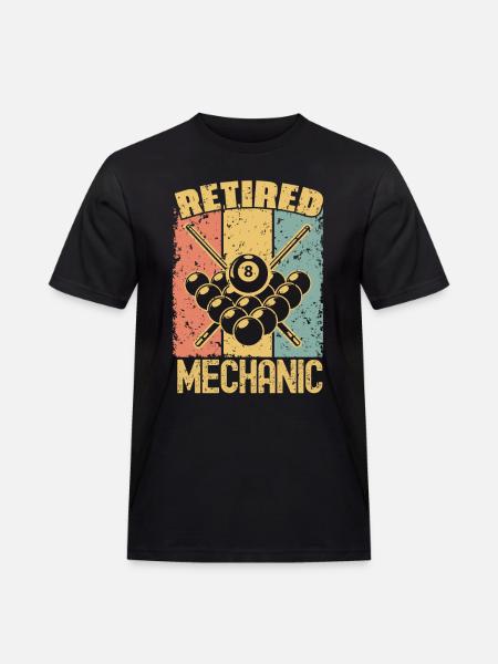 Billiard retired mechanic - Men's Workwear T-Shirt - black
