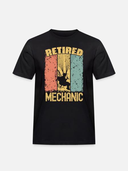 Paramotoring retired mechanic - Men's Workwear T-Shirt - black
