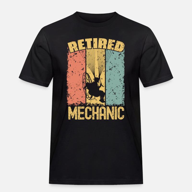 Paramotoring retired mechanic - Men's Workwear T-Shirt - black