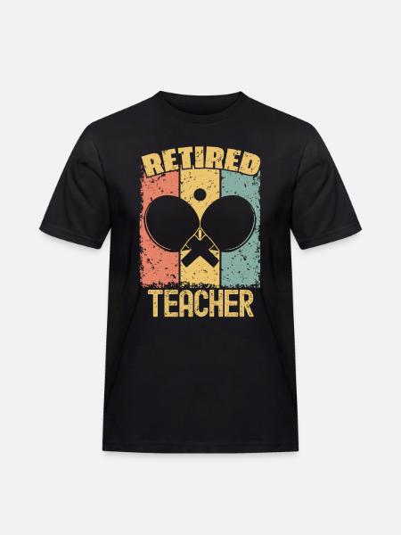 Table-tennis retired teacher - Men's Workwear T-Shirt - black
