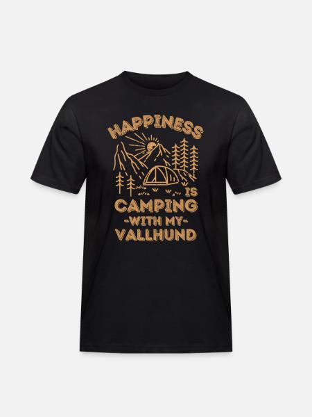 Camping avec vallhund - T-shirt Workwear homme - noir