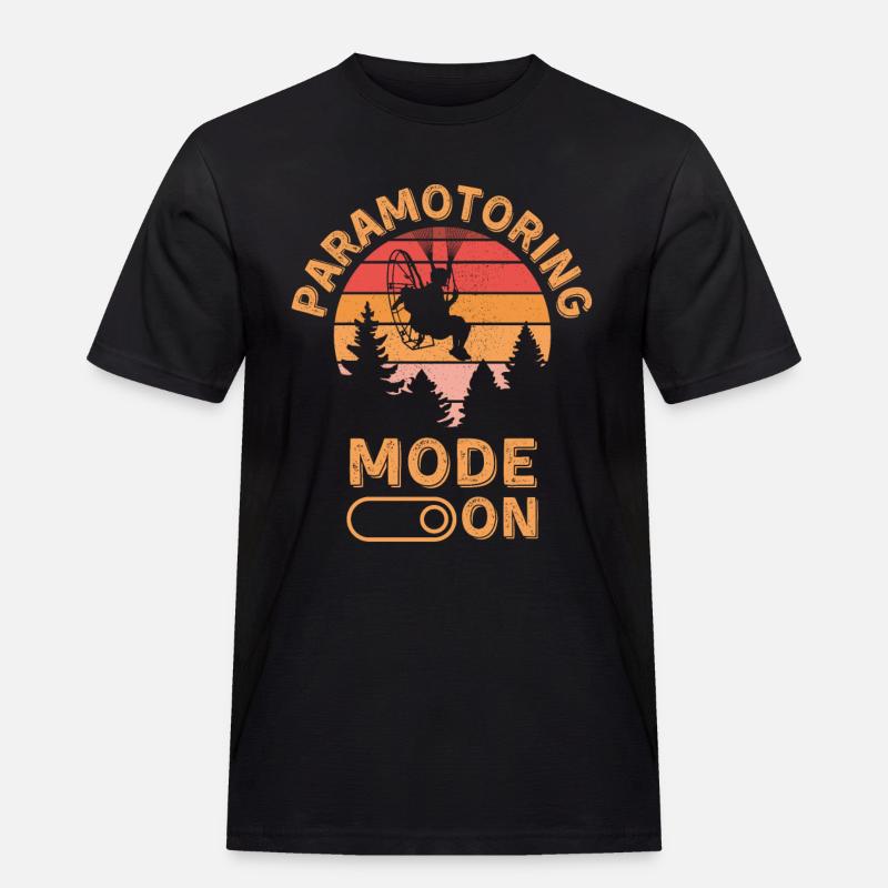 Motorschirm-Modus eingeschaltet - Männer Workwear T-Shirt - Schwarz