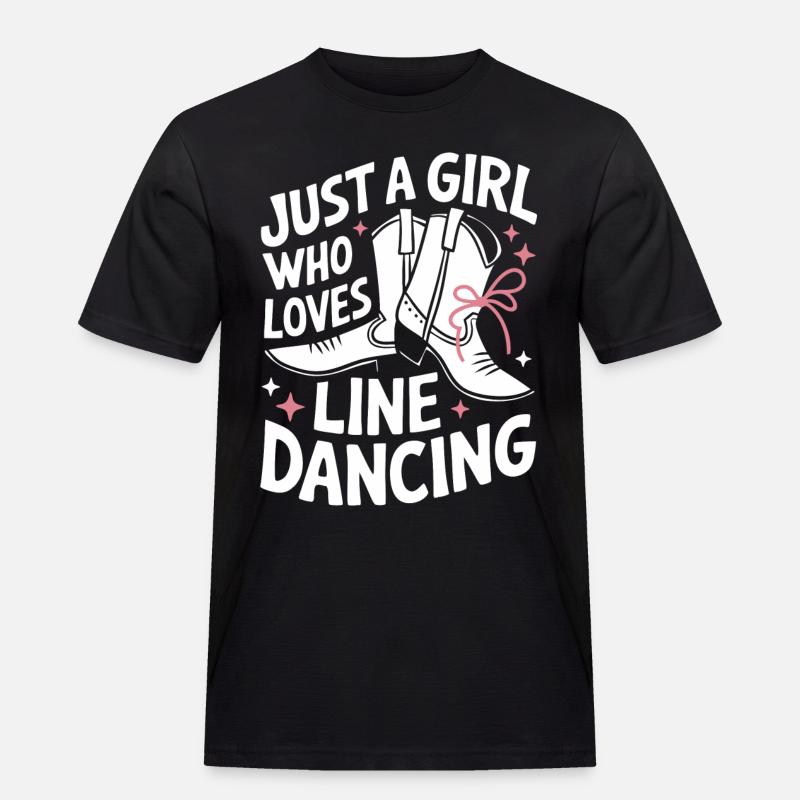 Line Dancing Dancing Dancers - Men's Workwear T-Shirt - black