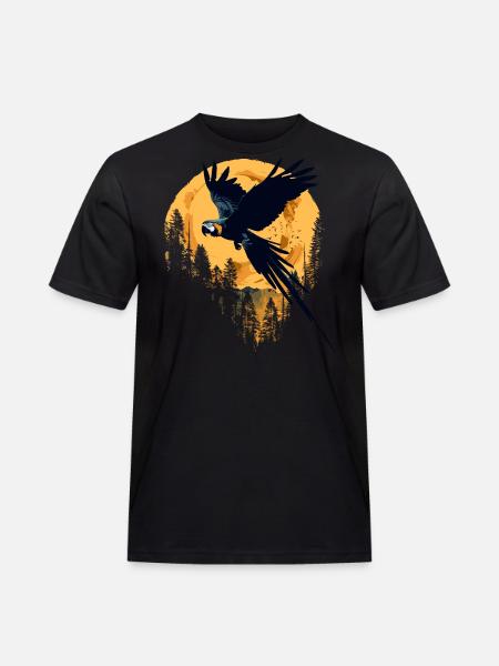 Parrot Bird Macaw Wilderness - Men's Workwear T-Shirt - black