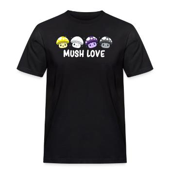 Non Binary - Non Binary Pride - Non Binary NB Flag - Männer Workwear T-Shirt - Schwarz - Vorne - AI Model Male 178 light (178cm)