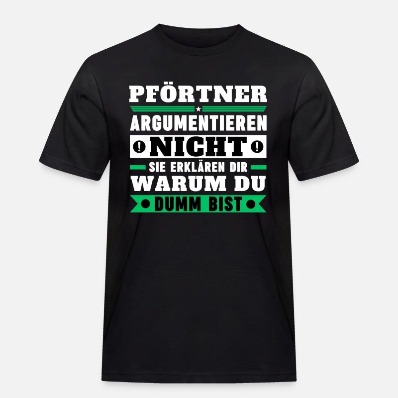 Gatekeepers don't argue - Men's Workwear T-Shirt - black