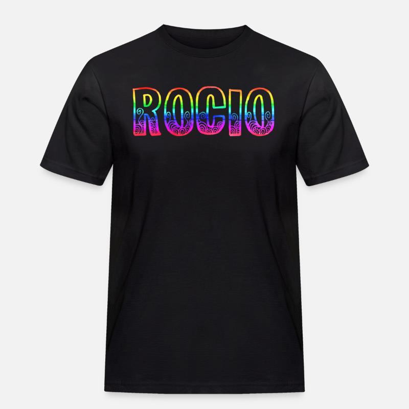 rocio rs rainbow - Men's Workwear T-Shirt - black