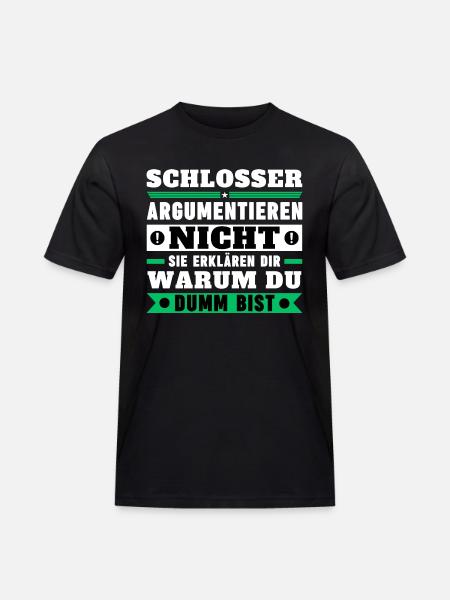 Locksmiths don't argue - Men's Workwear T-Shirt - black