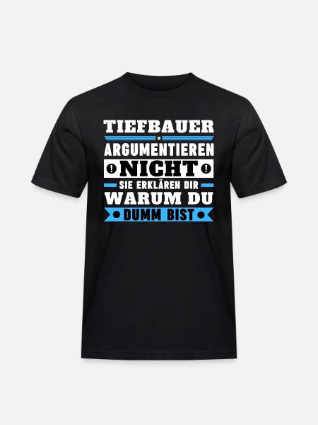 Civil engineers don't argue - Men's Workwear T-Shirt - black