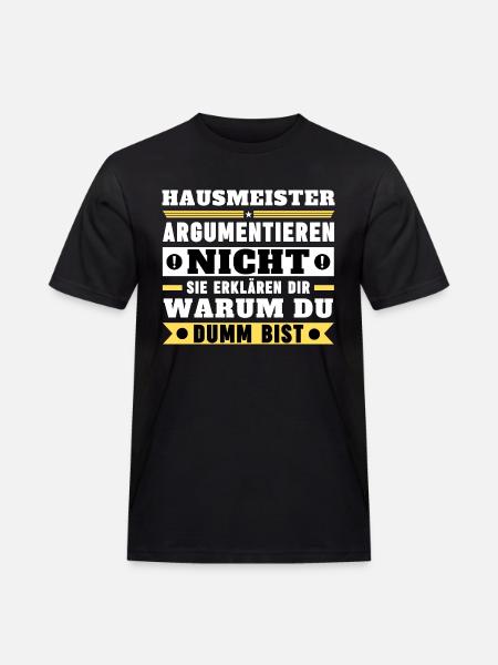 Caretakers don't argue - Men's Workwear T-Shirt - black