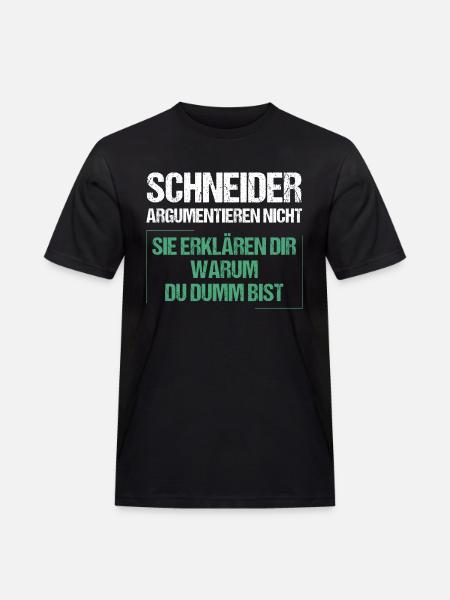 Tailors don't argue - Men's Workwear T-Shirt - black