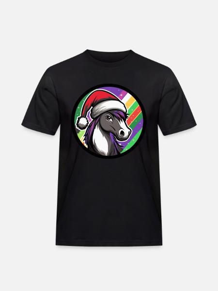 Cheval Noël Noël - T-shirt Workwear homme - noir