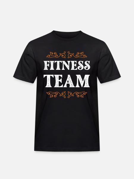 Fitness Crew - Männer Workwear T-Shirt - Schwarz