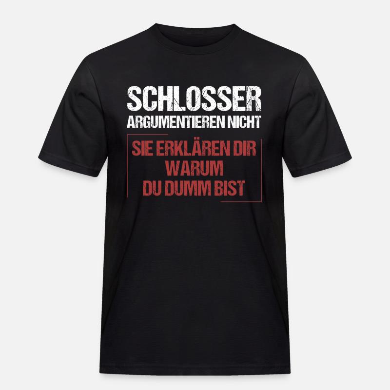 Locksmiths don't argue - Men's Workwear T-Shirt - black