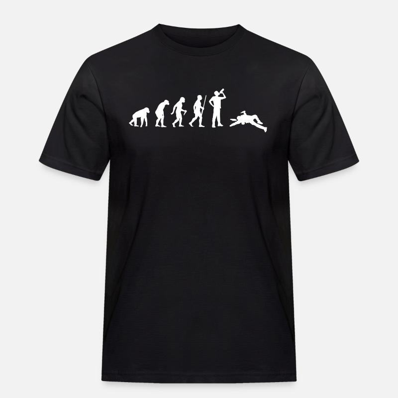Drinking Evolution - Men's Workwear T-Shirt - black