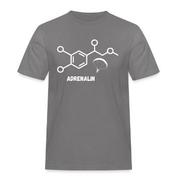 Adrénaline Parapente - T-shirt Workwear homme - gris - Devant - AI Model Male 185 dark (185cm)