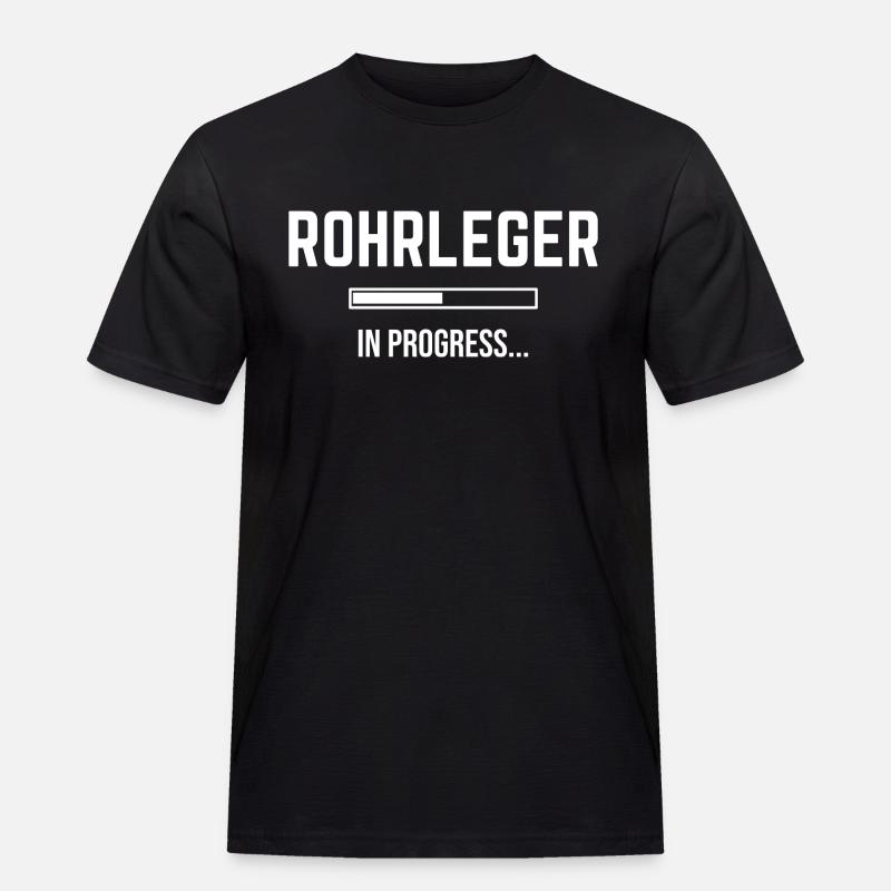 Pipelayers In Progress - Men's Workwear T-Shirt - black