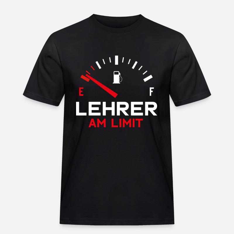 LEHRER AM LIMIT - Männer Workwear T-Shirt - Schwarz