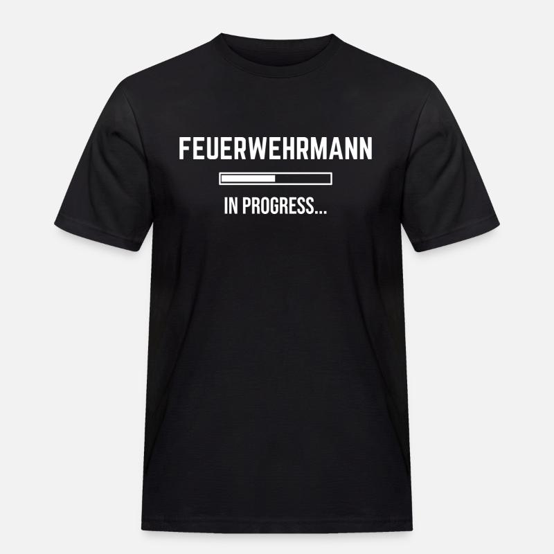 Firefighter In Progress - Men's Workwear T-Shirt - black