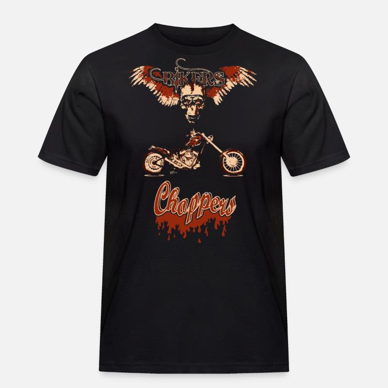 chopper bis - Männer Workwear T-Shirt - Schwarz