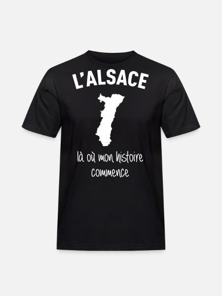 alsace-histoire - T-shirt Workwear homme - noir
