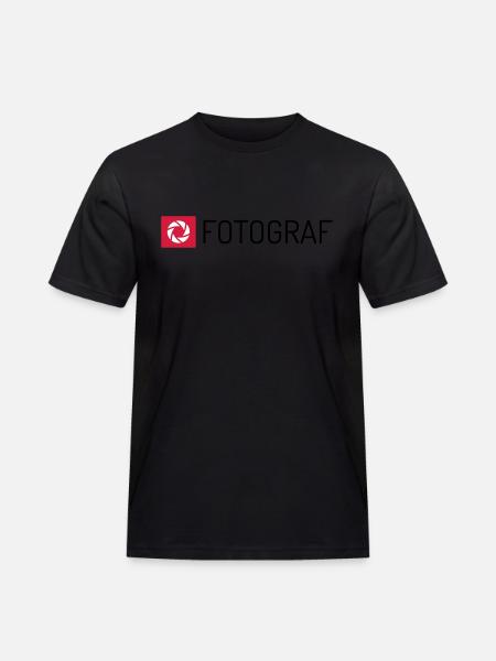 Fotograf - Männer Workwear T-Shirt - Schwarz