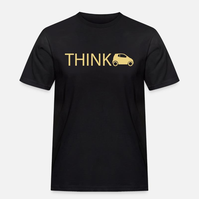 think smart - Männer Workwear T-Shirt - Schwarz